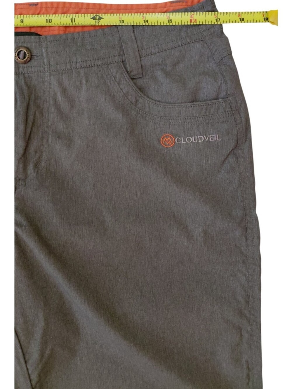 Women's Gray Hiking Roll Up Straight Leg Pants - Picture 7 of 8